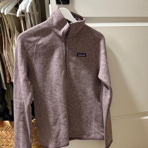 Patagonia Women's Heathered Purple Turtleneck Sweater